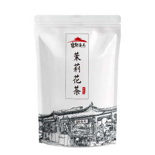 宫魁老号 老北京茉莉花茶 500g 袋装 高碎浓香型