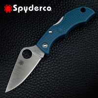 SPYDERCO 美国进口Spyderco蜘蛛ladybug瓢虫LFP3K390 蓝色手柄 K390粉末钢