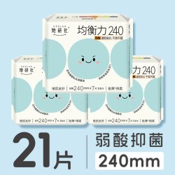 她研社 均衡力卫生巾姨妈巾弱酸用有益后生元抑菌