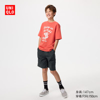 优衣库 483406 尼龙休闲短裤 黑色 140