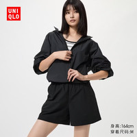 优衣库 482646 棉质 黑色 XL 女士短裤