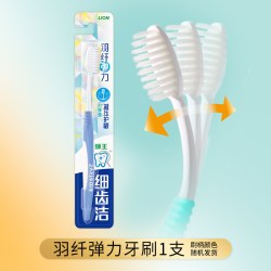 狮王 细齿洁羽纤抗敏牙刷6支