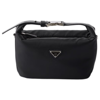 PRADA Chérie Re-Nylon 迷你手提包 黑色