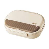爱仕达 316L不锈钢分格饭盒 1.5L 带餐具+手提袋