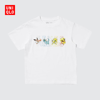 优衣库 童装男童女童Pokémon UT/短袖T恤483671 00 白色 160