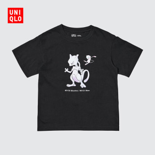 优衣库 童装男童女童Pokémon UT/短袖T恤483673 09 黑色 140