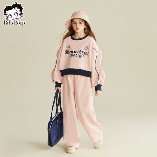 百亿补贴：贝蒂 女童秋季圆领运动套装卫衣裤子2026年新品儿童大童休闲两件套