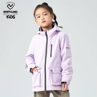 诺诗兰 儿童硬壳夹克春秋三合一衣服男女童防风防水透气胡杨林外套