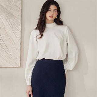 Roey s house 罗衣魔衣秋装法式灯笼袖长袖衬衫女职场通勤高知衬衣