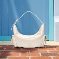 CHARLES & KEITH CHARLES&KEITH 小号hobo时尚仿油蜡皮腋下包CK2-80782837