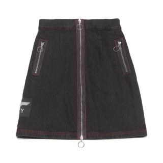 BOY LONDON 复古时尚丹宁休闲绗缝女式牛仔半身裙