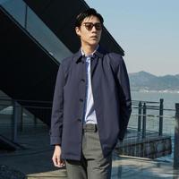 雅戈尔 2023秋季商务休闲经典翻领男士单风衣外套