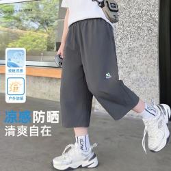 小猪班纳 夏季潮酷七分裤男女童户外露营裤子