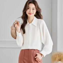 SRCR 16姆米桑蚕丝衬衫女春夏通勤百搭长袖上衣