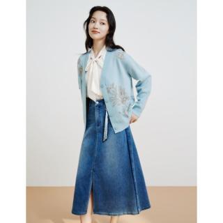 珂思 春夏款韩系学院风通勤显瘦A字裙女