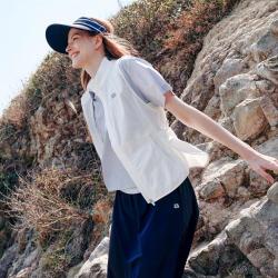 ELLE Active 简约百搭通勤立领防风轻盈运动马夹透气外套女