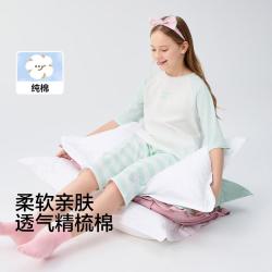 巴拉巴拉 纯棉儿童睡衣夏薄款男童女童家居服中大童空调服透气短袖套装亲子
