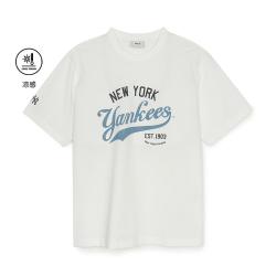 MLB 男女情侣学院风复古印花凉感T恤运动短袖25夏季TSV05