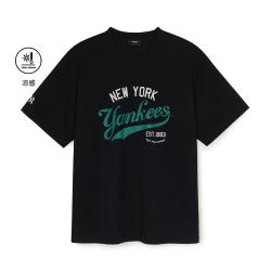 MLB 男女情侣学院风复古印花凉感T恤运动短袖25夏季TSV05