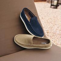 Bata 乐福鞋男2026夏季商场英伦牛剖皮商务通勤一脚蹬爸爸鞋