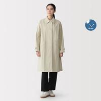 無印良品 MUJI 无印良品 女式 不易沾水 防紫外线 立领长大衣 防晒服女装外套风衣