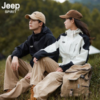 JEEP SPIRIT JEEP吉普冲锋衣女三合一两件套抓绒内胆情侣登山旅游外套