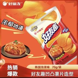 好丽友 经典口味 好友趣 薯片 韩式泡菜味 70g