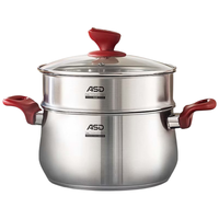 ASD 爱仕达 TS22B5WG 汤锅(22cm、4.8L、316L不锈钢、不锈钢色)