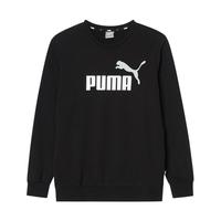 PUMA 春秋款情侣经典大LOGO印花圆领针织卫衣