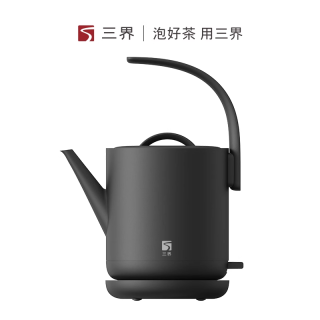 三界 D1-QH纯净电热水壶家用煮水泡茶专用壶自动断电茶壶茶杯套装