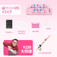 cubyfun 口袋音乐键盘MEOW喵咪套装爪钢琴MIDI键盘情人节礼物新年
