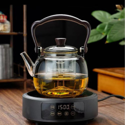 煮茶壶耐高温烧水壶提梁煮茶器蒸茶茶具小型家用电陶茶炉煮茶器