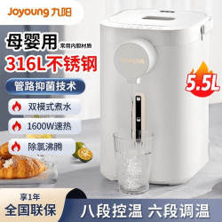 九阳 电热水壶小型家用恒温保温一体大容量电热水瓶不锈钢烧水壶