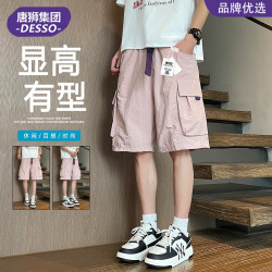 DESSO 唐狮集团DESSO男女款夏季薄款透气宽松速干冰丝百搭休闲工装短裤