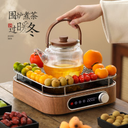尚言坊 冬日围炉煮茶多功能耐热玻璃茶壶家用中式高档电陶炉煮茶器电炉