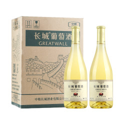 长城葡萄酒 整箱中粮长城特选莎当妮干白葡萄酒750ml*6白葡萄酒