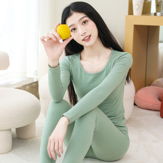 缇恩曼 少女纯棉秋衣秋裤套装薄款内穿打底全棉棉毛衫学生保暖内衣女秋季