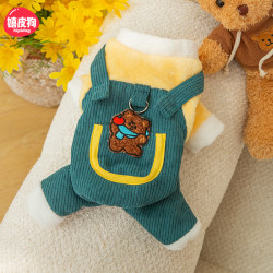 嬉皮狗 —冬季牵引背带裤狗衣服猫衣服猫咪猫猫狗狗四脚衣服0589