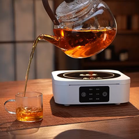 电陶炉茶炉家用蒸煮烧水保温煮茶办公室用简约方形围炉煮茶会友