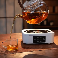 电陶炉茶炉家用蒸煮烧水保温煮茶办公室用简约方形围炉煮茶会友