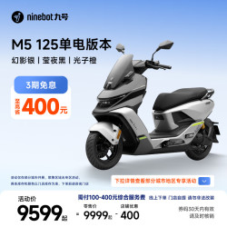 九号 M5 125 锂电池 幻影银 电动摩托车