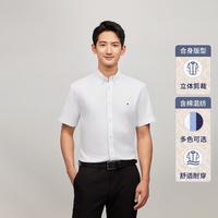 TOMMY HILFIGER 春夏男织带门襟短袖衬衫