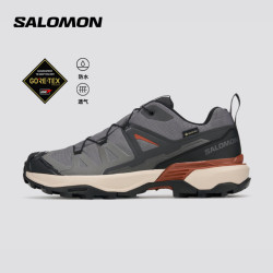 萨洛蒙 男款 城市轻户外防水透气舒适支撑登山徒步鞋 X ULTRA 360 GTX 岩石灰 492266 40 (UK6.5丨 40)