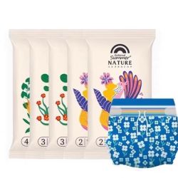  Nature自然系列超薄透气山茶花纸尿裤拉拉裤试用装*20片