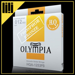 OLYMPIA奥林匹亚 镀膜磷铜指弹 民谣吉他琴弦HQA1253 CTA1253