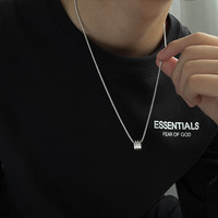 钛钢项链 浮力小蛮腰路路通男士小众ins个性情侣简约时尚百搭坠链