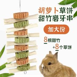 泡泡有球球金丝熊荷兰猪兔子龙猫豚鼠造景零食甜竹草串仓鼠磨牙棒