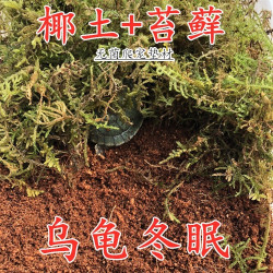 乌龟冬眠用品养龟土保温沙苔藓家用垫材草龟塑料椰土椰砖巴西龟