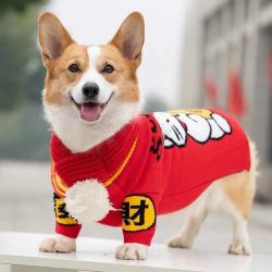 网红狗狗卫衣冬装新年宠物服柯基圣诞柴犬泰迪加厚法斗中小型犬