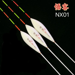 悟客新款NX01高端珍珠白纳米漂高灵敏轻滑口鲫鱼漂竞技垂钓鱼漂